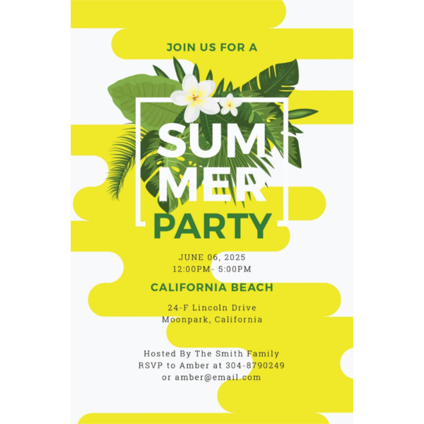 15  Summer Party Invitations Free Editable PSD AI Vector EPS Format