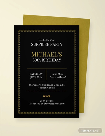 17+ Outstanding Surprise Party Invitations & Designs!