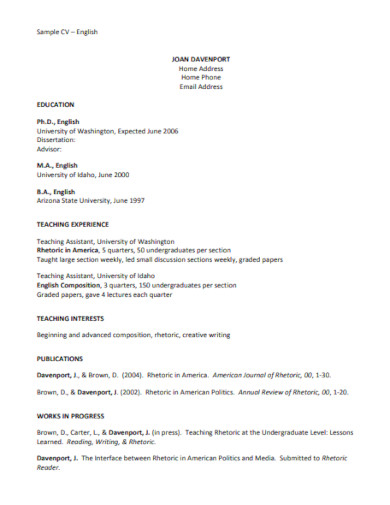 college lecturer resume format pdf