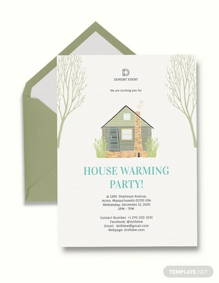 housewarming party invitation template