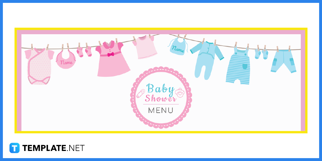 how to make a baby shower menu step