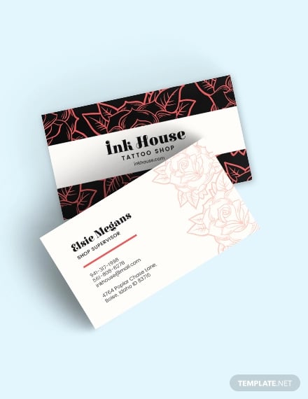 14+ Tattoo Business Card Templates in Word, PSD, EPS Vector