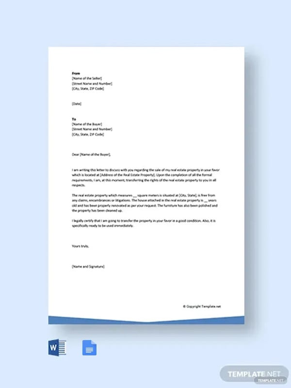 letter of transfer of ownership of property template
