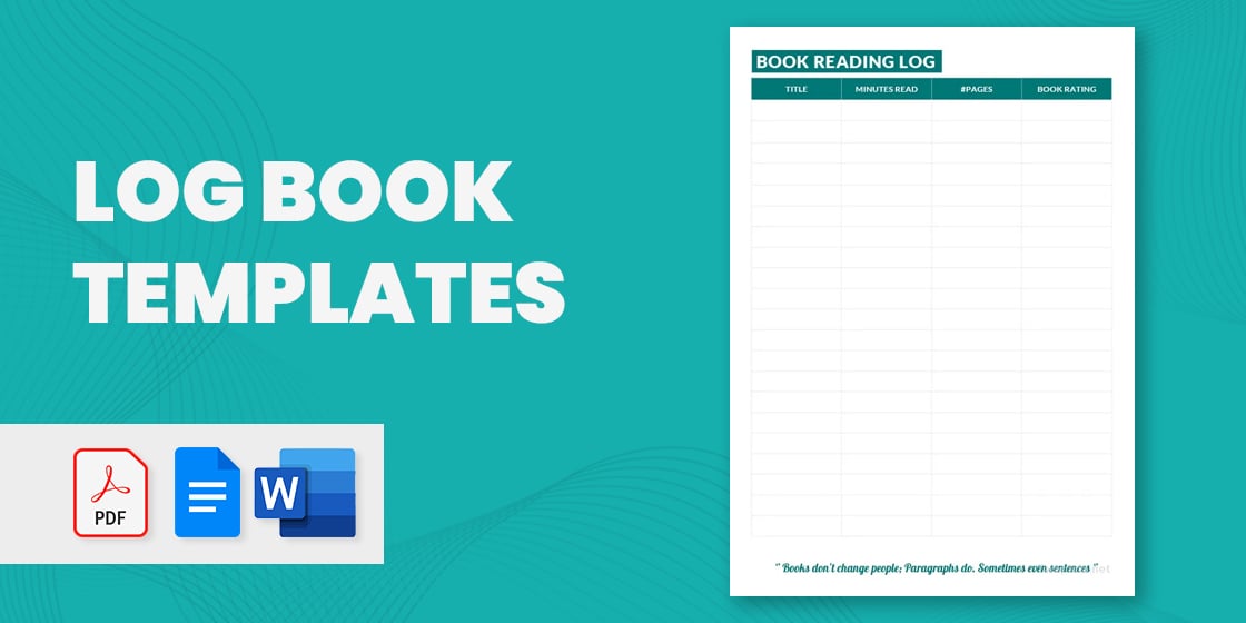 Log Book Templates  10+ Free Printable Word, Excel & PDF Formats