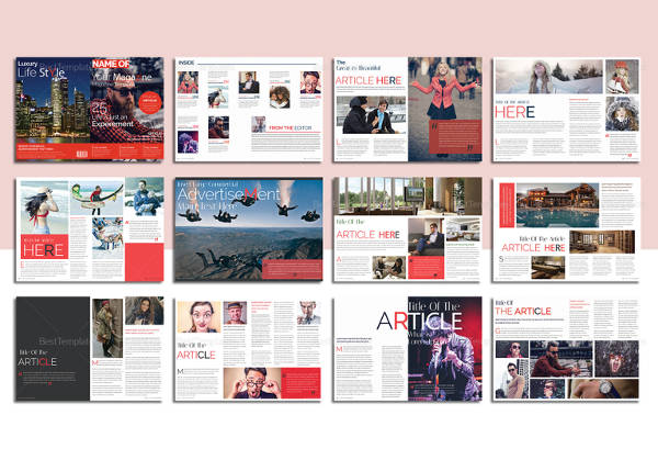 Magazine Layout Template 24 Free Psd Vector Eps Png Format