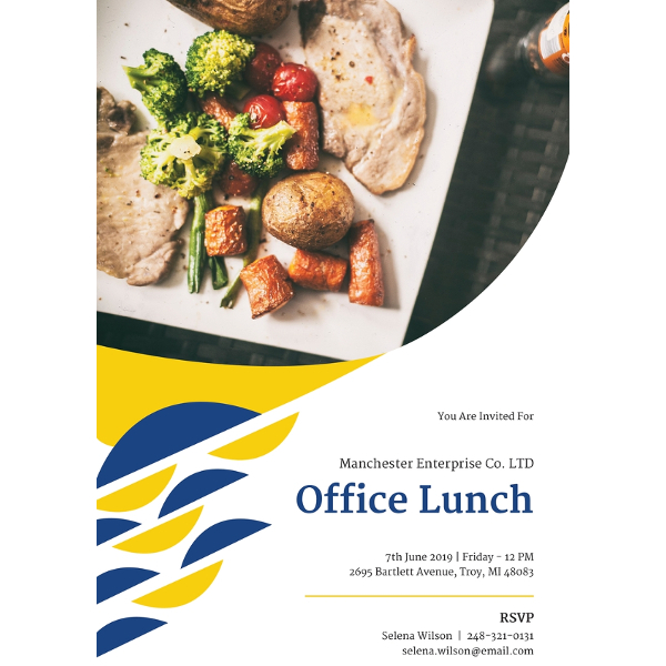 office-lunch-invitation-template