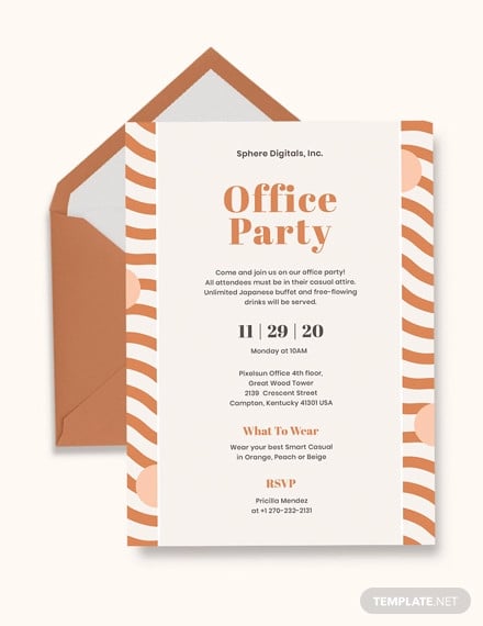 18 Formal Party Invitations Psd Eps Ai Word 8605