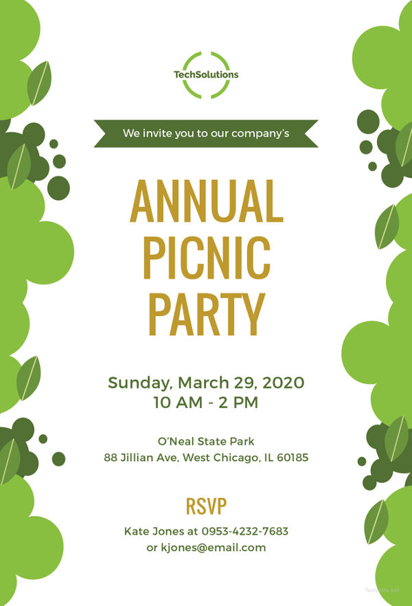 office-picnic-invitation-template