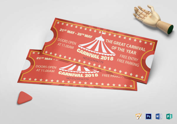 16 Carnival Ticket Templates Free PSD AI Vector EPS Format Download