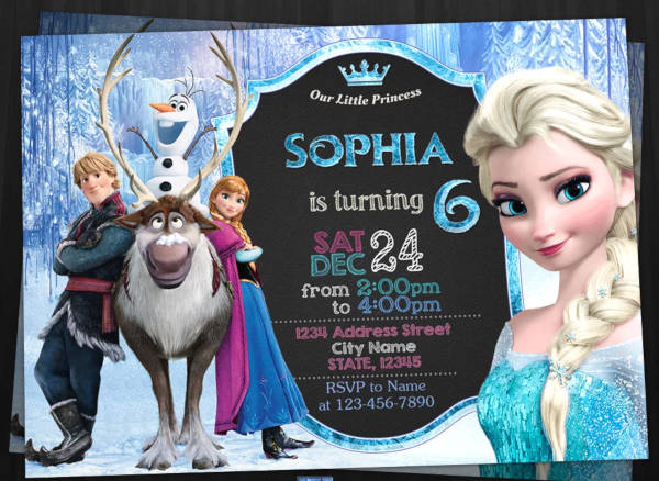 9+ Frozen Party Invitation Templates - Psd, Ai, Vector Eps