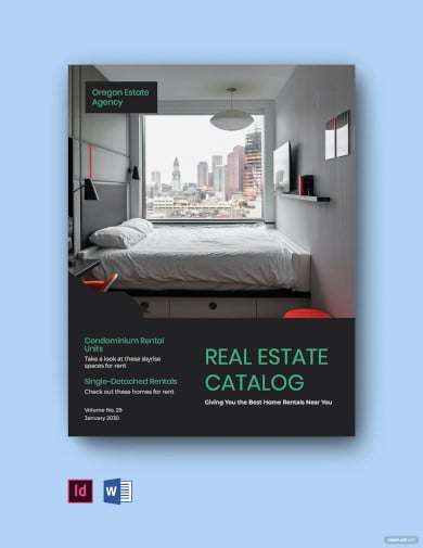 real estate agency catalog template