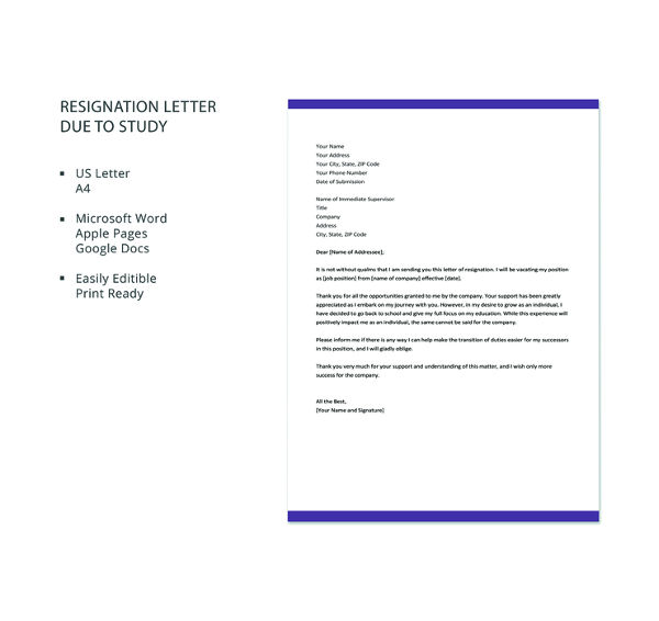 resignation-letter-template-due-to-study