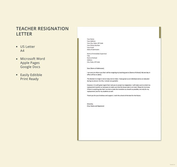 resignation-letter-for-teacher-template