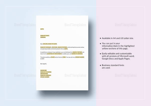 letter speaker guest as invitation Documents Word, Invitation  PDF 9 Letter Template  Free