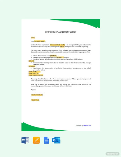 Agreement Letter Template - 28+ Free Sample, Example, Format Download ...