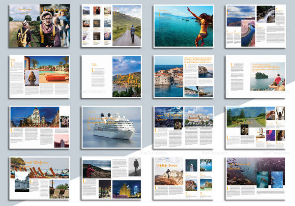 travel magazine template in word