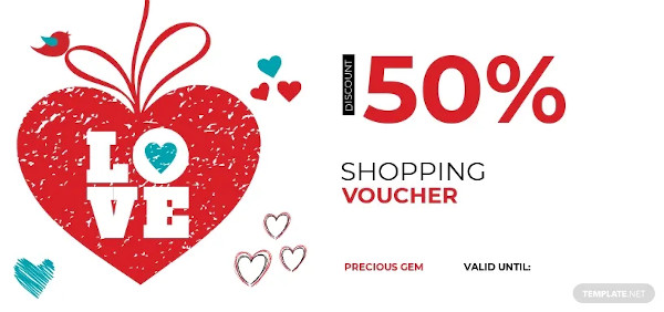 valentines day shopping coupon