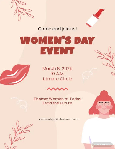 womens day event invitation template