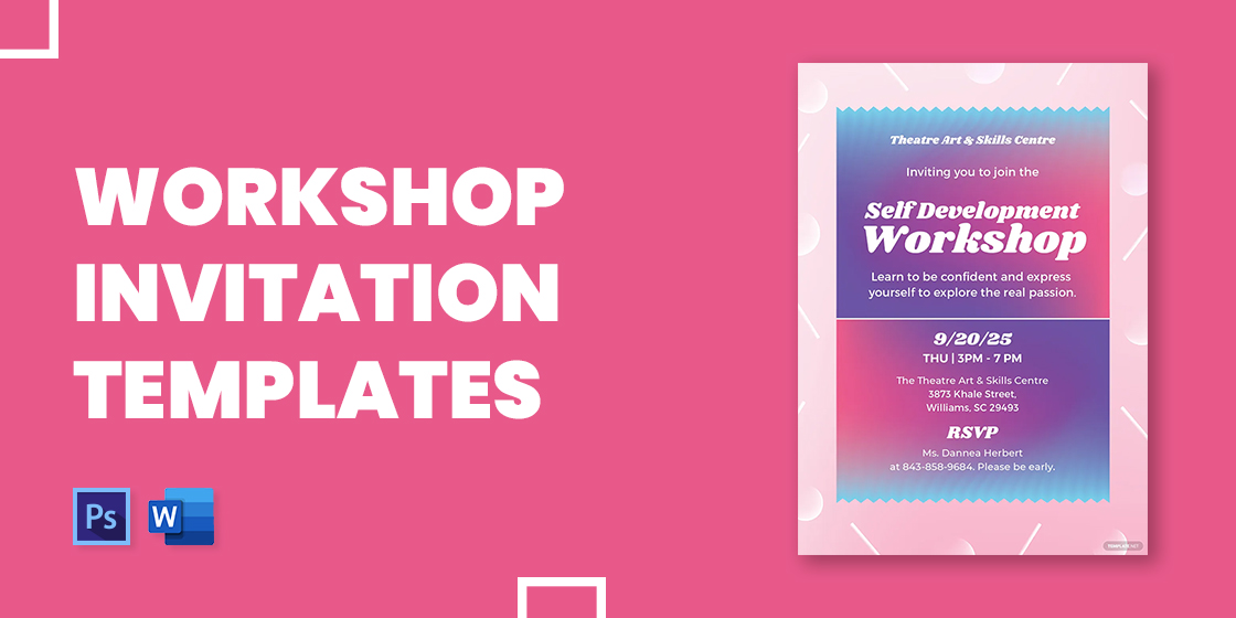 12+ Workshop Invitation Templates - Free Editable PSD, AI, Vector EPS ...