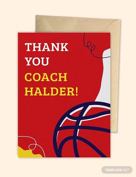 basketball thank you card template