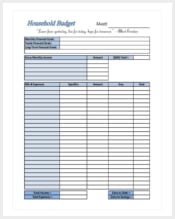 household-financial-budget-template
