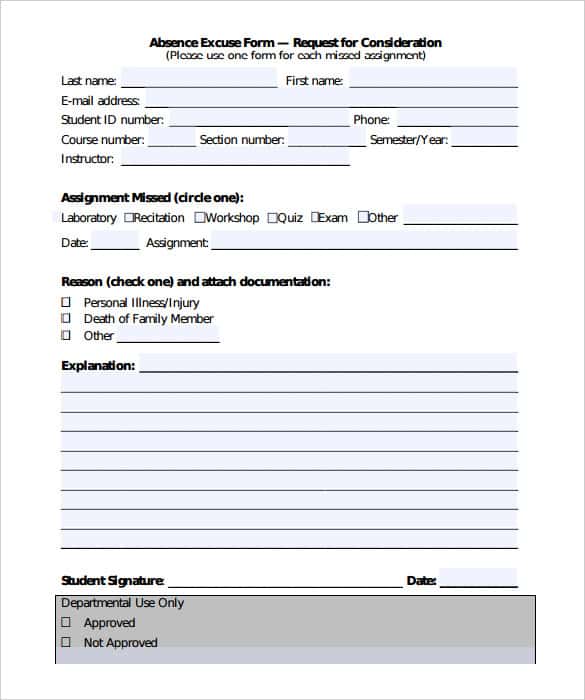 free student doctors note template pdf format min