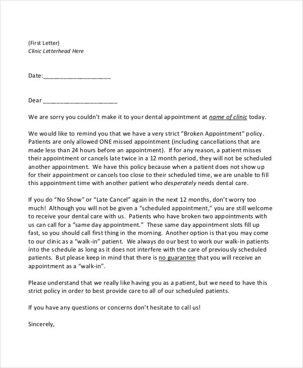 format leave medical letter 44 Appointment Template  Letter Examples  Premium Free  &