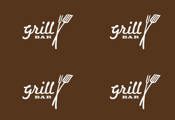 grill bar logo template