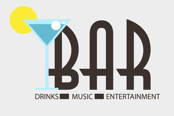 bar logo vector