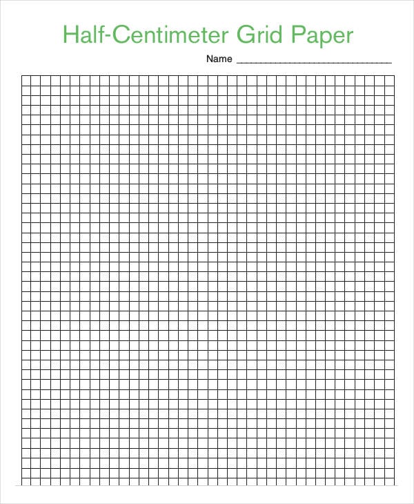 Printable Grid Paper Template 12+ Free PDF Documents Download Free