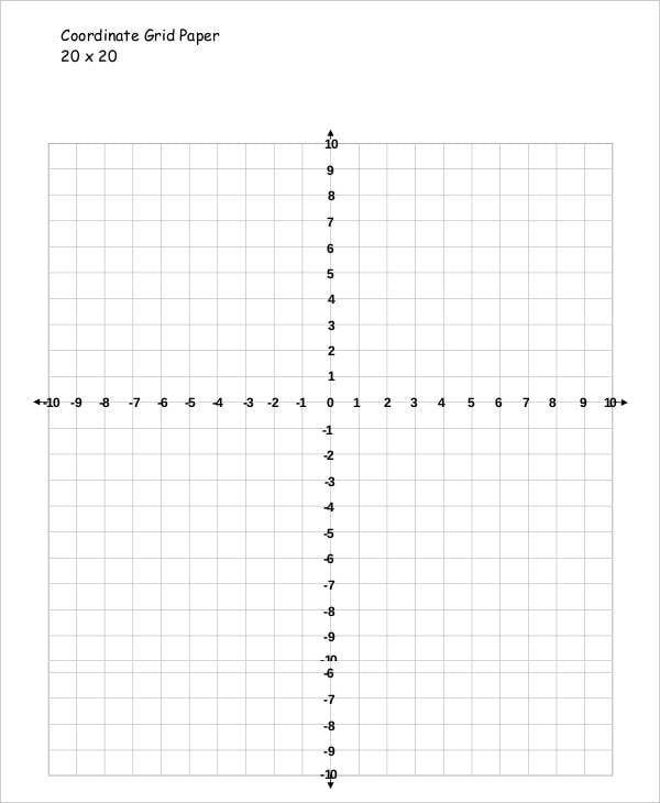 coordinate plane graph paper printable