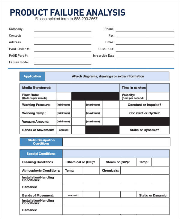 business case template xls Failure Word  Templates Editable  Analysis  9 PDF,