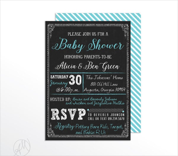 63 Unique Baby Shower Invitations Word Psd Ai Free Premium