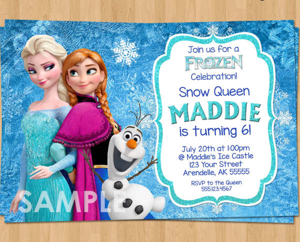 Frozen Birthday Party Invitation