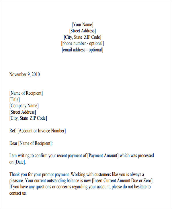 Thank-You Letter Format