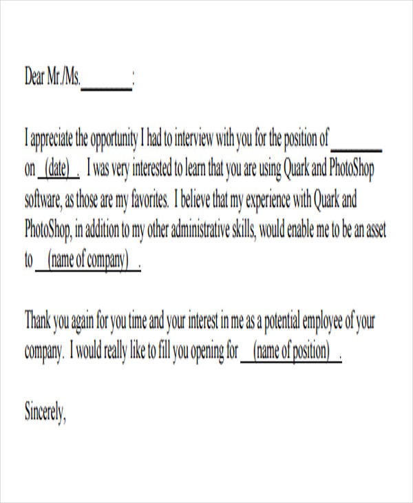 formal corporate thank you letter