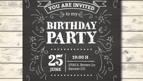 Minimalist Party Instant Download Monochrome Black & White Birthday Adult Any Event Let's Celebrate Birthday Invitation Template