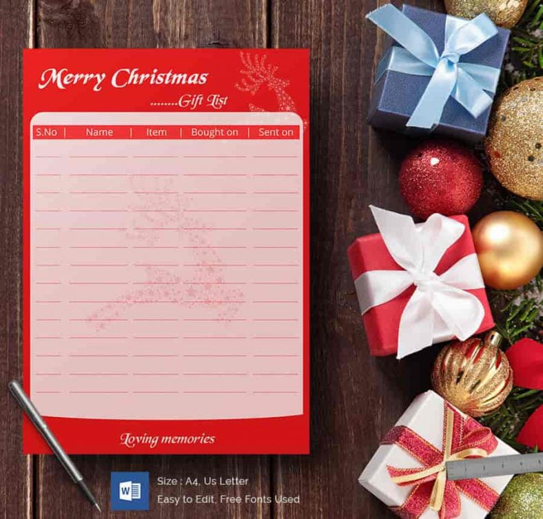 word document for christmas gift list min 788x753