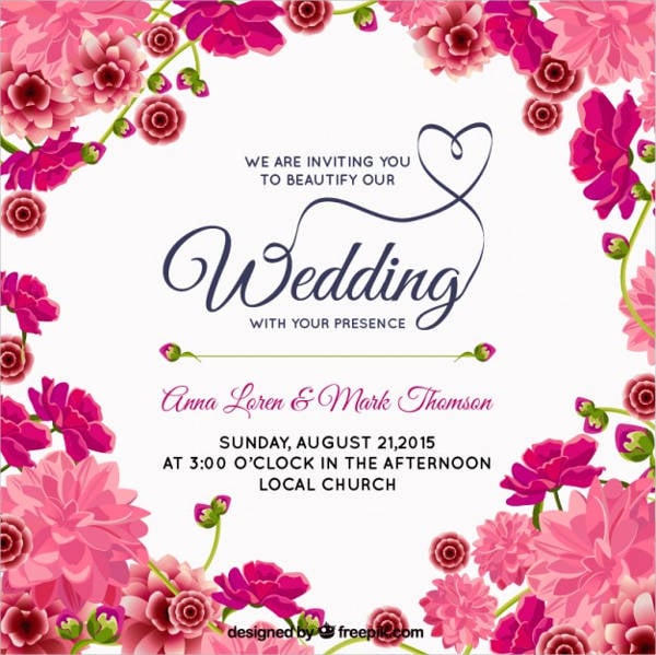 printable wedding event invitations