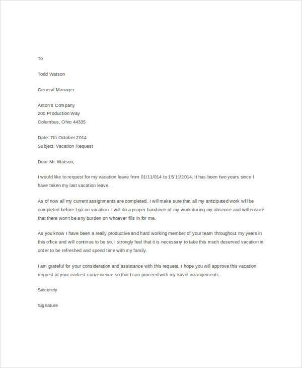 Formal Letter Templates - 65+ Free Word,PDF Document Download