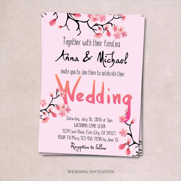 50+ Sample Wedding Invitations - PSD, AI, Vector EPS | Free & Premium Templates