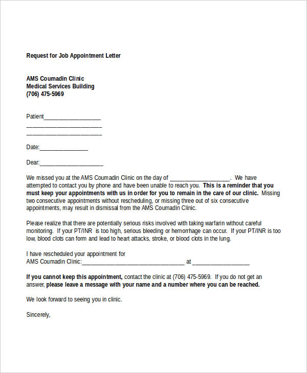 44+ Appointment Letter Template Examples