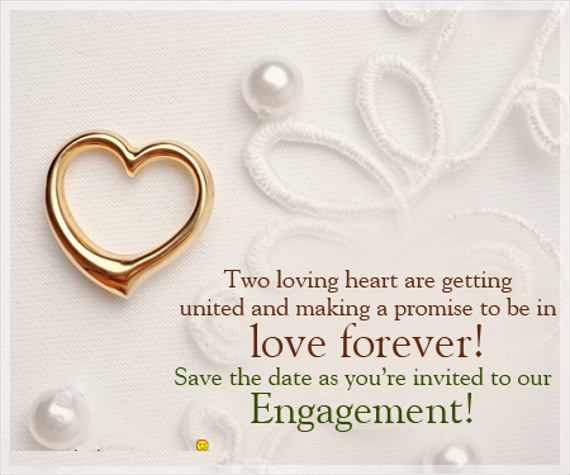 engagement ceremony invitation card