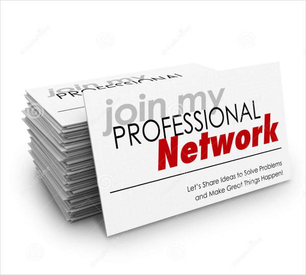 professional network business card