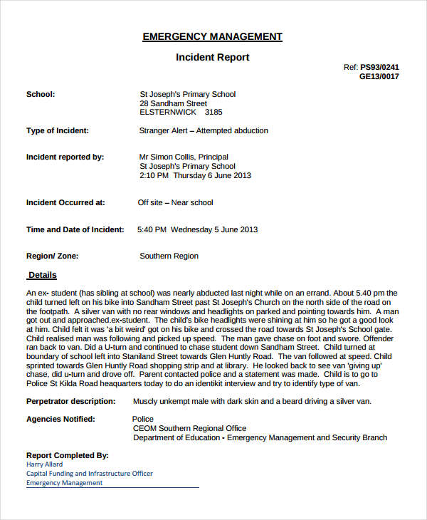 Sample Letter Of Explanation For Incident Report from images.template.net