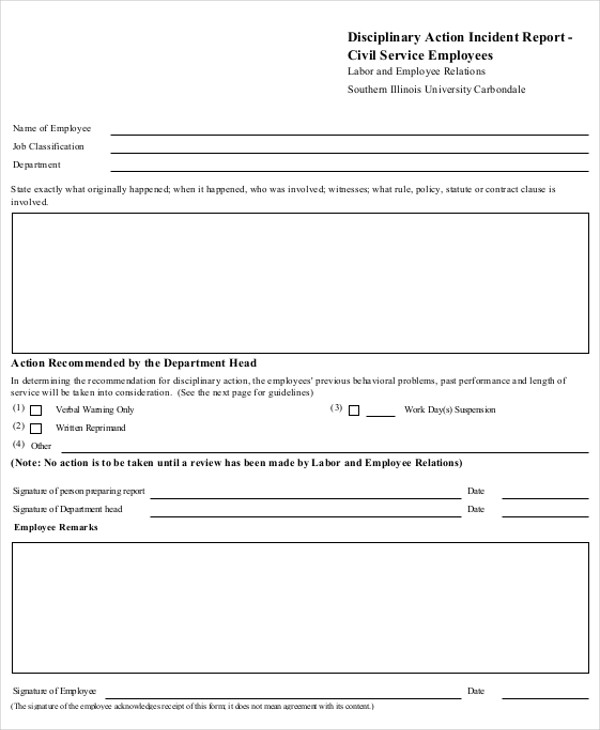 43+ Incident Report Formats - PDF, Word, Pages