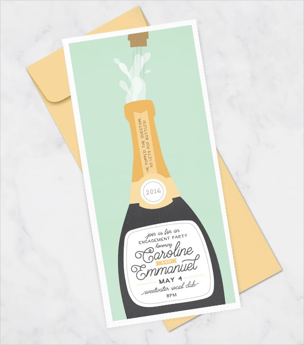 funny engagement party invitation