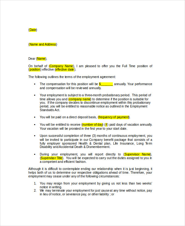 Formal Letter Templates - 65+ Free Word,PDF Document Download | Free ...