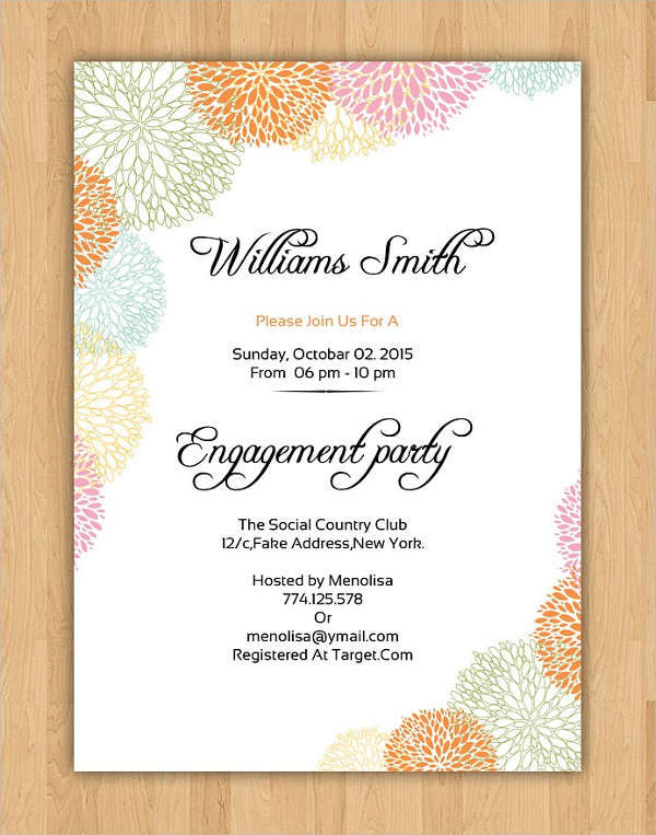 sample engagement party invitation