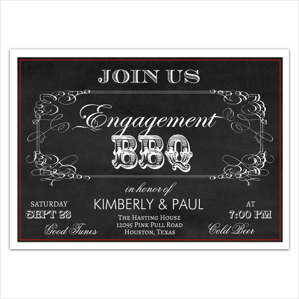 vintage-engagement-bbq-invitation